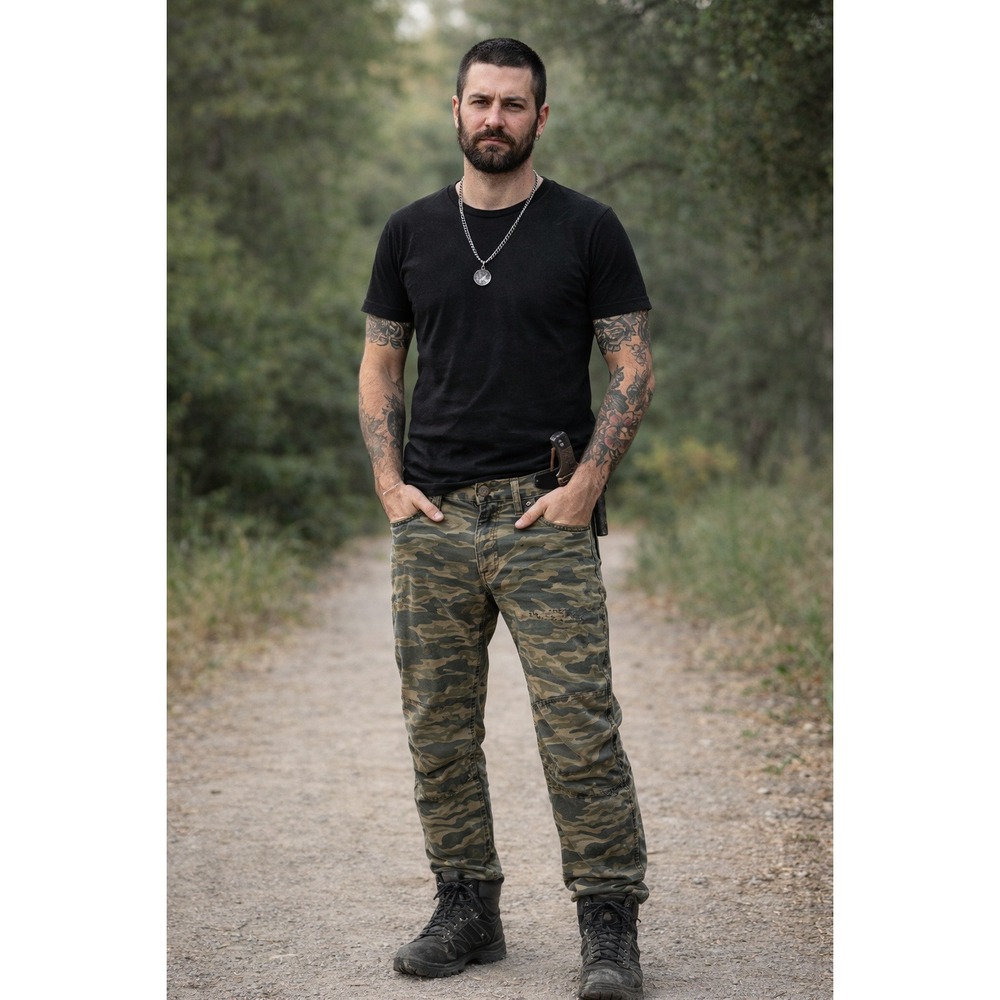 G-Star Men's Camouflage Cargo Pants in Olive/Green